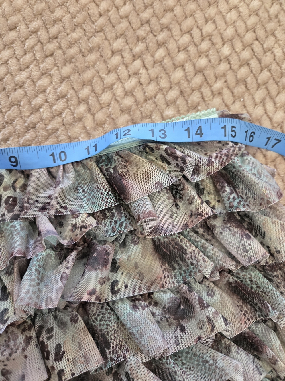 Endless Summer Mint Multi Ruffle Skort - Picture 13 of 13